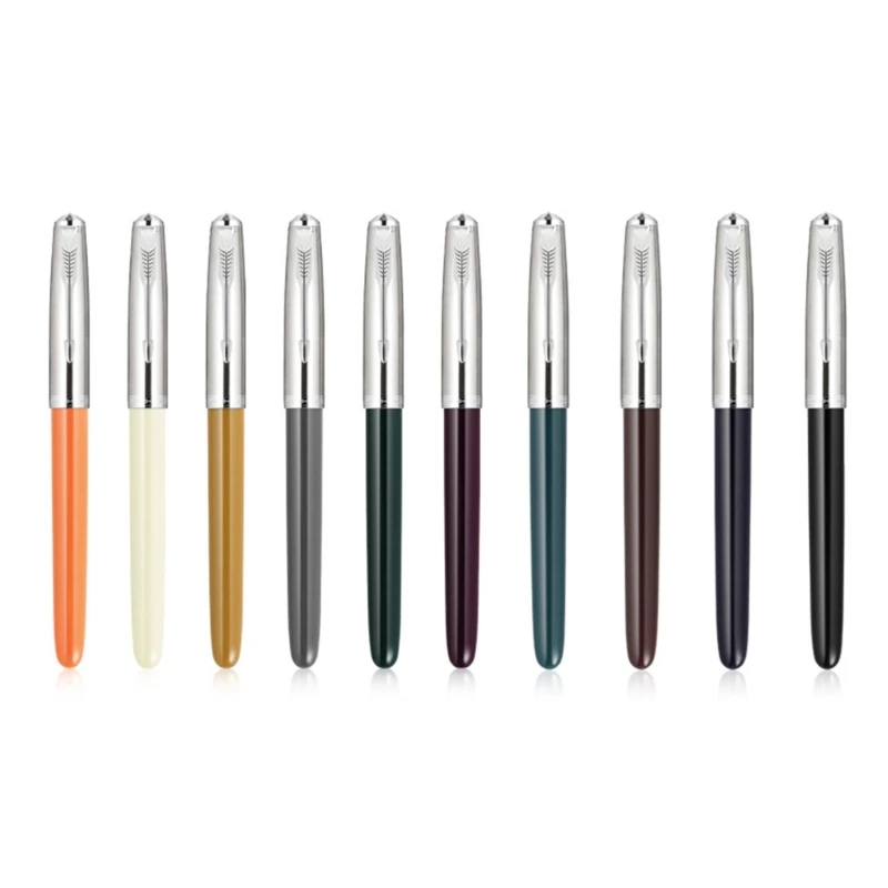 

Перьевая ручка, Экстра тонкий металлический наконечник серии 86, чернильные ручки для бизнеса, офиса, подписи, серебряный зажим для крышки, высокое качество
