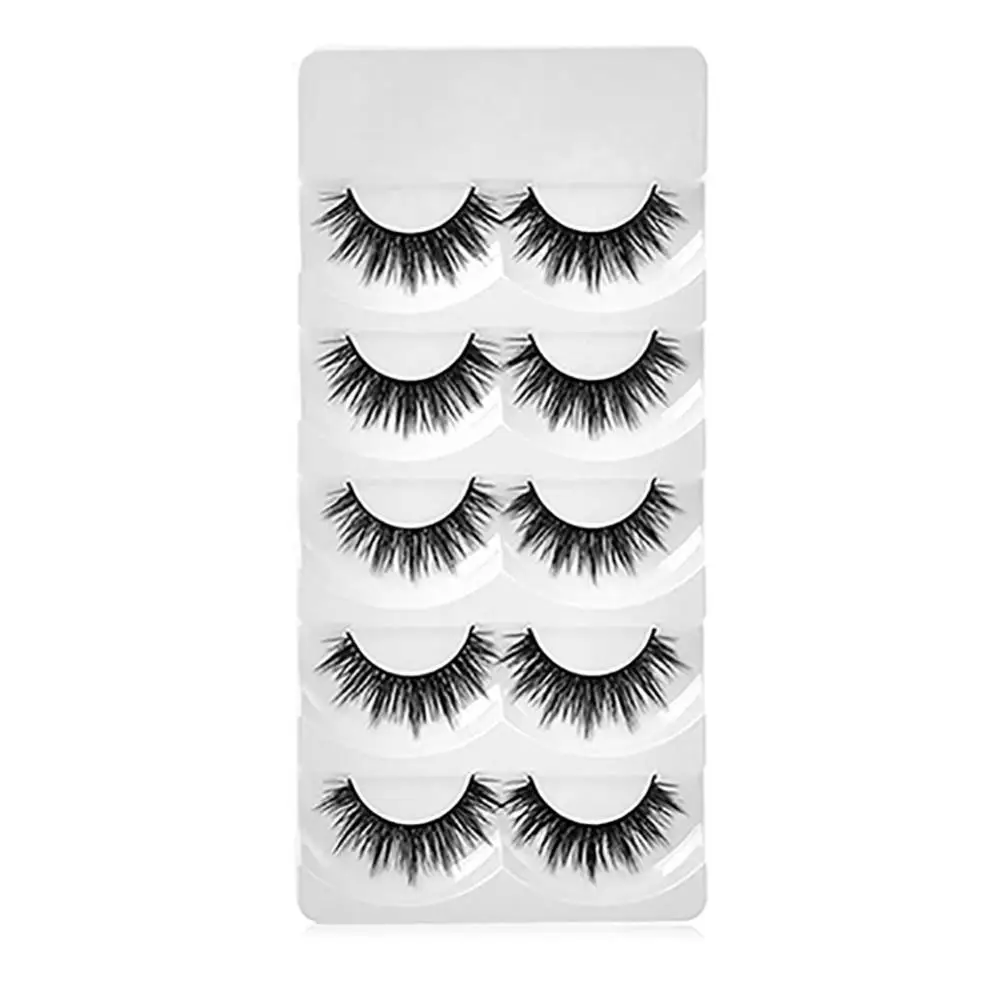 

5 Pairs Makeup Lady Thick Long Natural Looking False Eyelashes Fake Eye Lashes false eyelashes fake lashes eyelash extension
