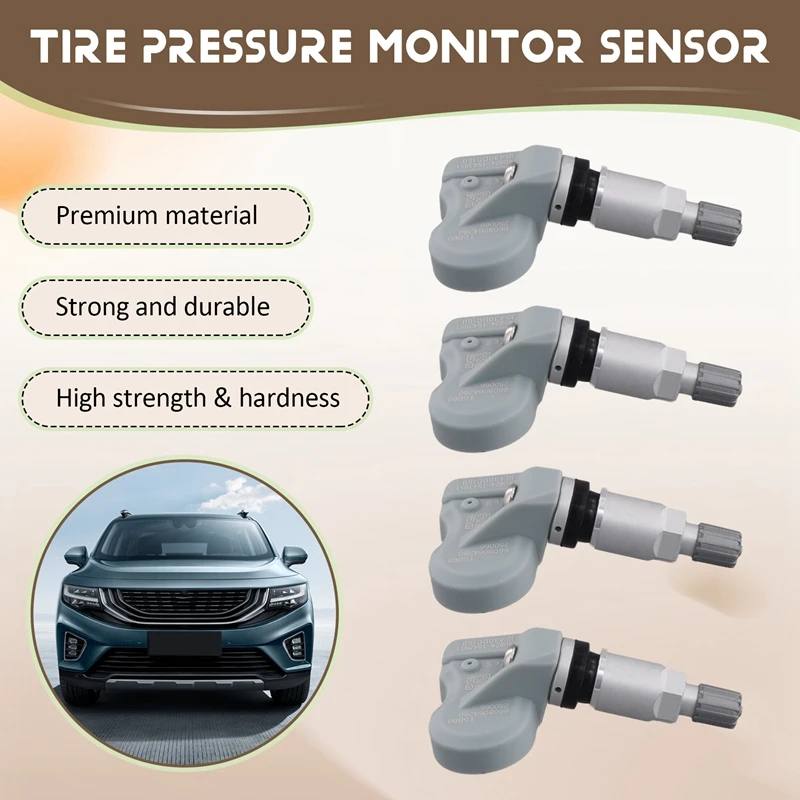 6608064280 Car TPMS Tire Pressure Monitor Sensor For Geely Atlas COOL L VX11 Galaxy L6 L7 Preface GE11 433Mhz