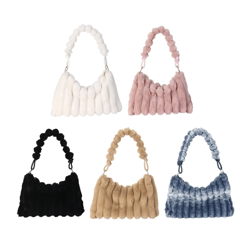 

Underarm Plush Bag Handbag Large Capacity Perfect for Parties and Everyday Use