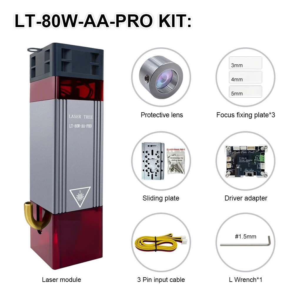 

Лазерный модуль Laser Tree LT-80W-AA-PRO 10 Вт синий