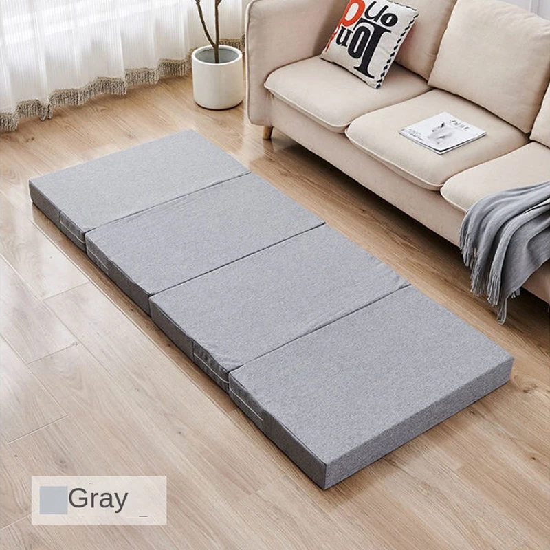 8CM Thickened Simple Portable Folding Bed Sponge Lunch Break Nap Mattress Student Lazy Office Tatami Sleep Pad To Play The Floor