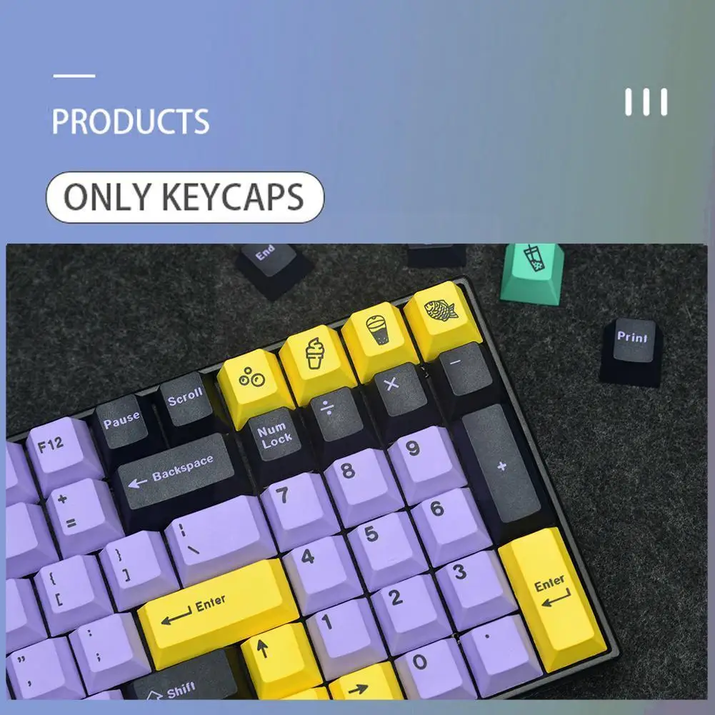 

145 S Gmk Taro Cap s Pbt Dye Sublimation Cap 6.5u 7u Shift Profile Spacebar с Cap s 1.75u 2u 6u Enter Iso O1s9