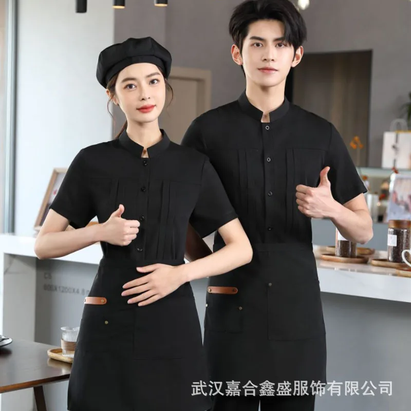 Рабочая одежда в западном стиле для ресторана летние комбинезоны с коротким