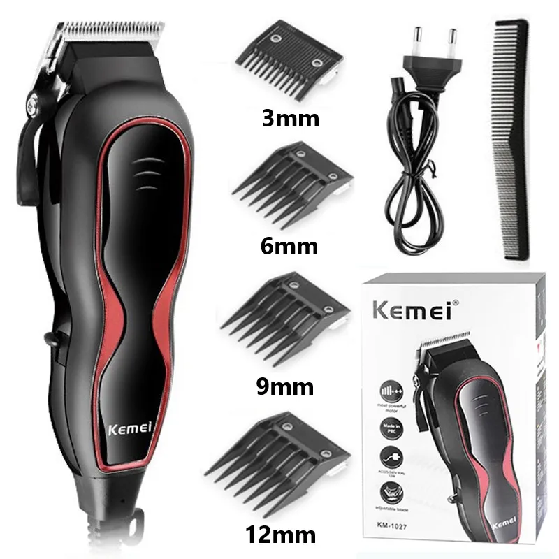 Beard Trimmer With 4 Limit Combs Km-1027