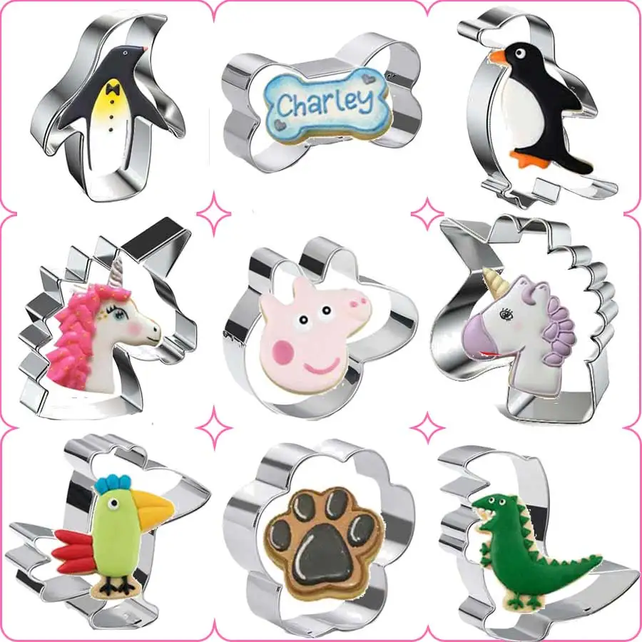 Форма для печенья форма помадки из нержавеющей стали с милым мультяшным