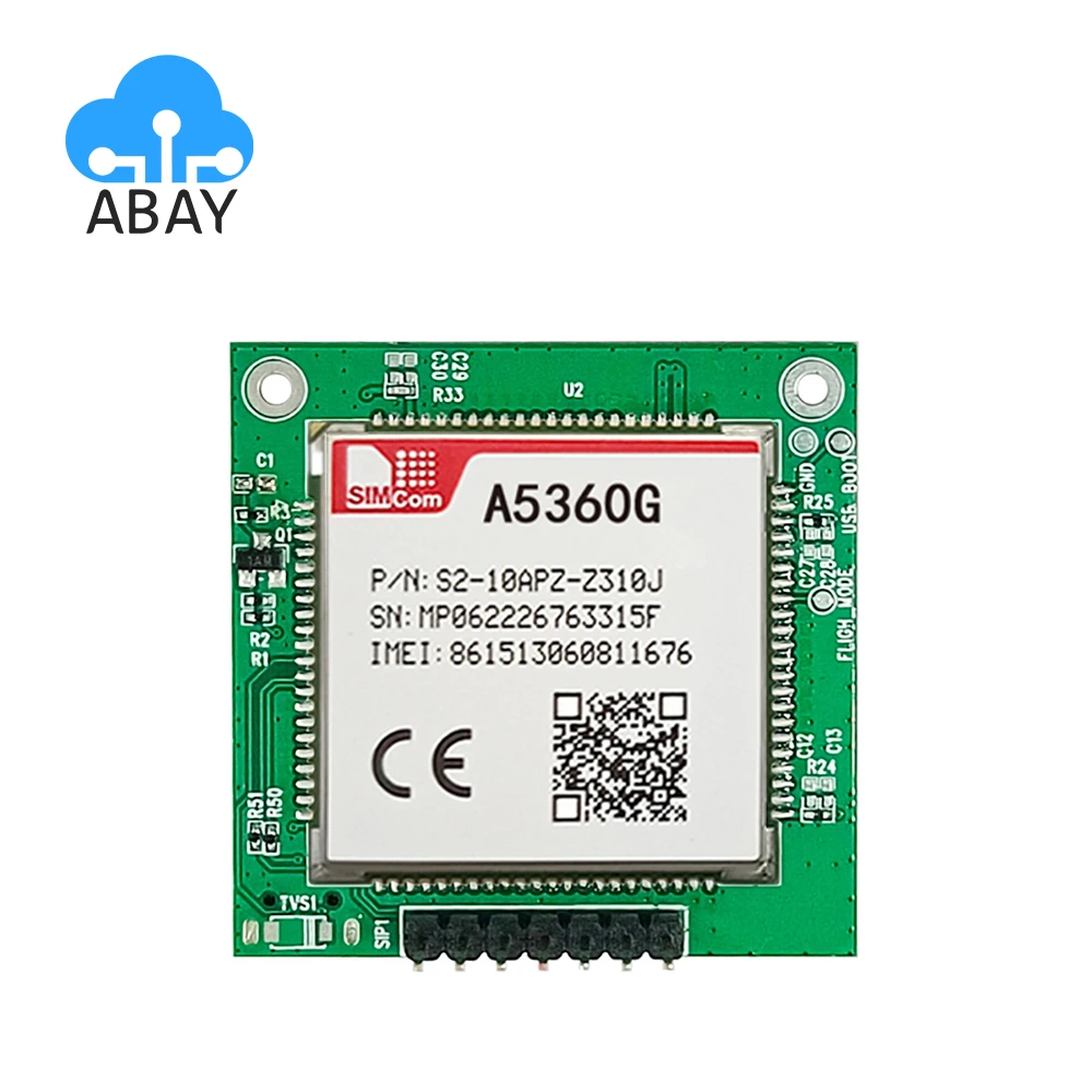 

SIMCOM A5360G Development core Board Quad-Band HSPA+/GSM/GPRS/EDGE Module B1/B2/B5/B8 850/900/1800/1900MHz