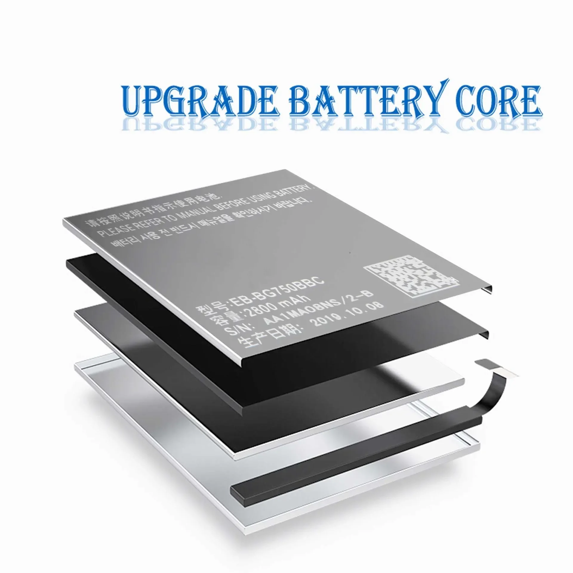 100% оригинальная сменная батарея высокого качества для Samsung Mega 2 LTE G750F G7508 EB-BG750BBC