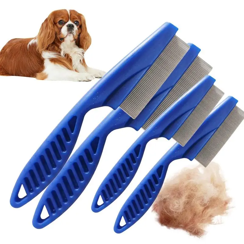 

Flea Brush Flea Tick Lice Dandruff Removal Fine Tooth Hair Combs 2 Pcs Pet Health Fine Tooth Comb Cleaning Tool Cat Dog Combs