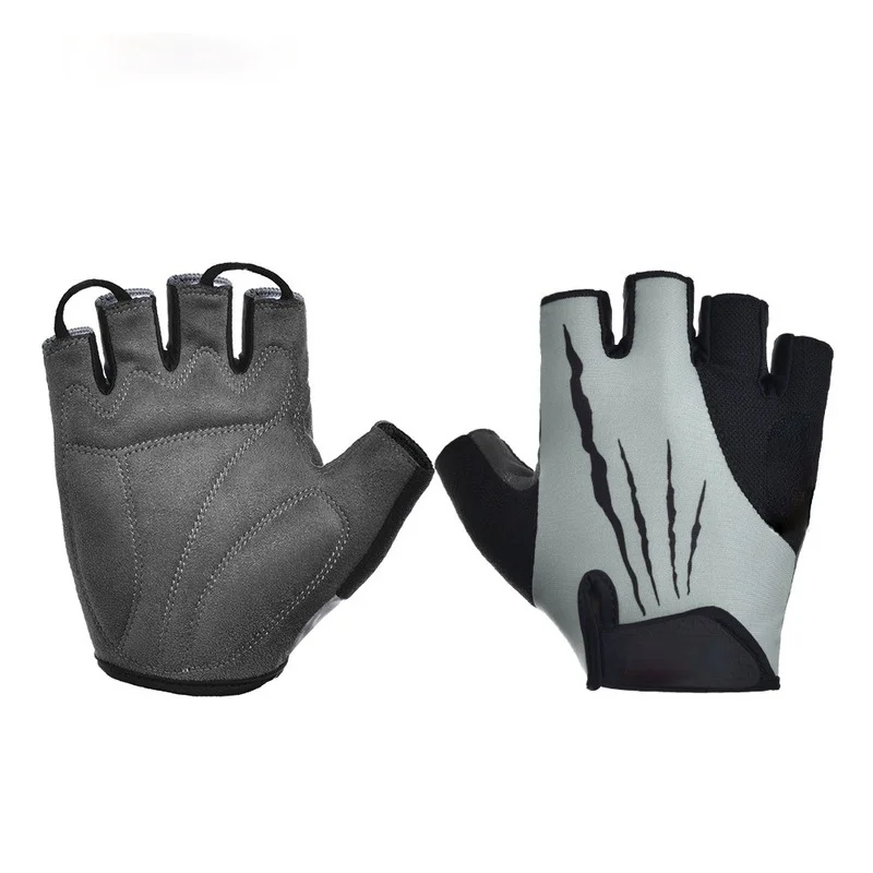 

Spring/Summer 21 New Half-finger Cycling Gloves Lycra Mesh Stitching Outdoor Cycling Gloves