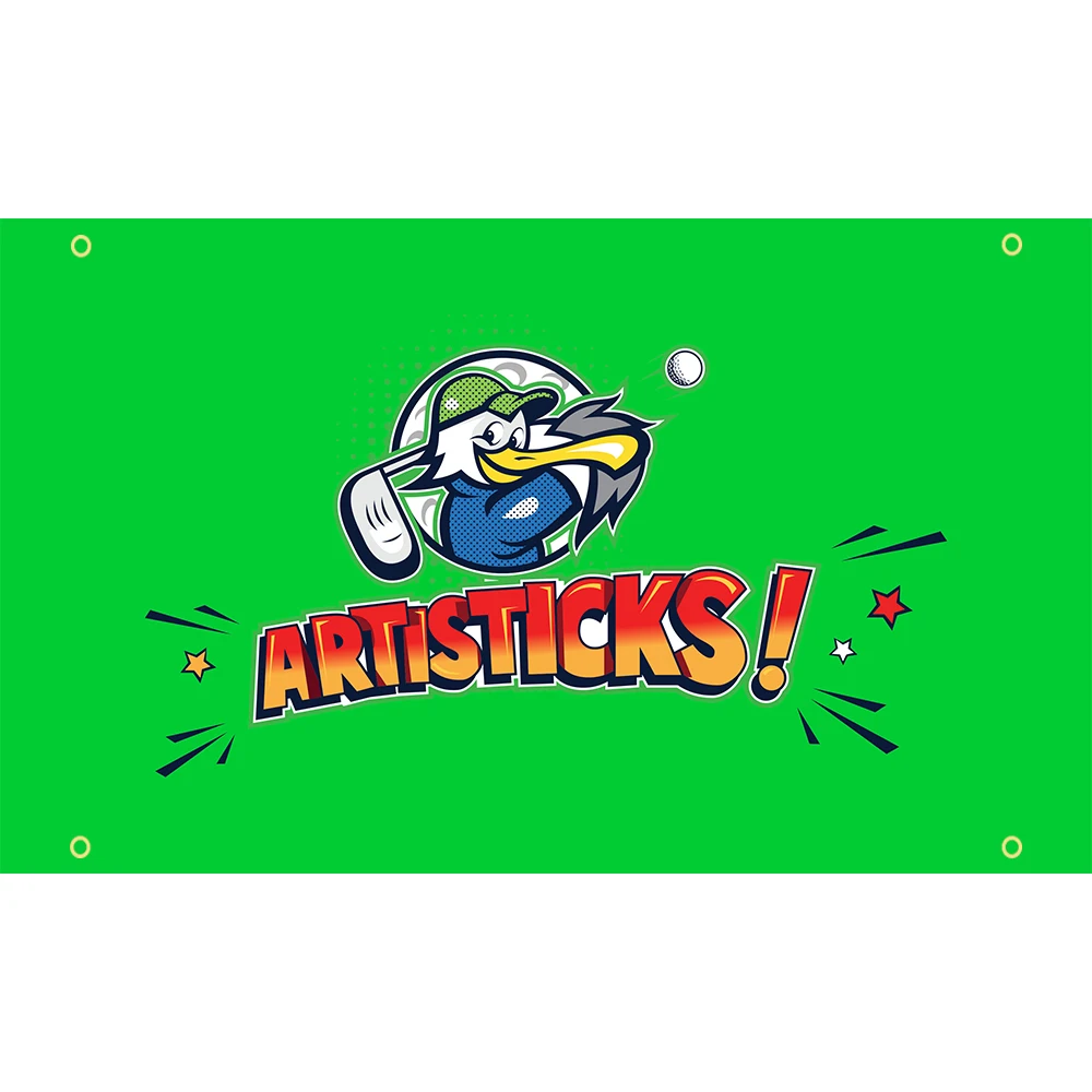 

90x150cm Golf Duck Outdoor Sports Flag For Decoration