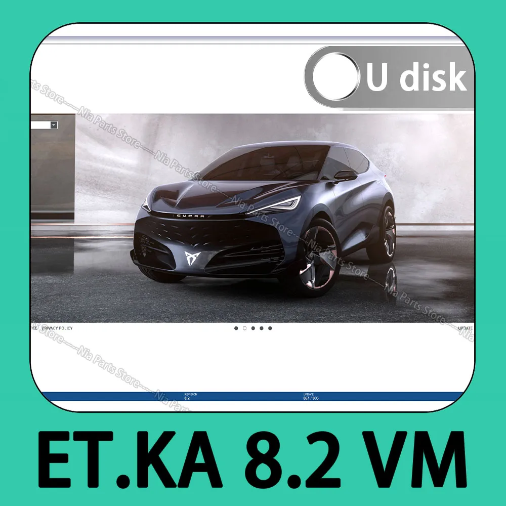 8.2 ETKA VM Программное обеспечение для авторемонта sevi.a V8.2 автомобильные инструменты