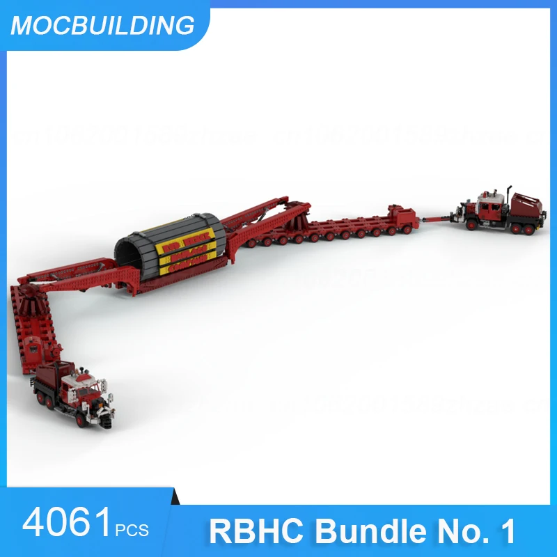 

MOC Building Blocks Red Brick Haulage Company Bundle No. 1 Cargo Model Transport Educational Creative Kids Toys Gifts 4061PCS