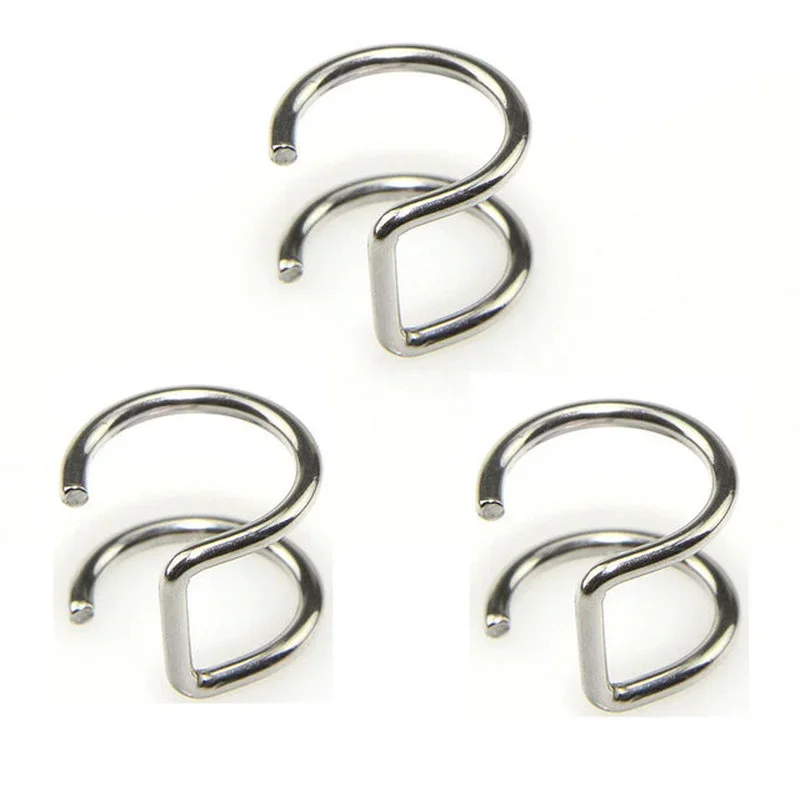 2 шт. серьги-Клипсы из нержавеющей стали