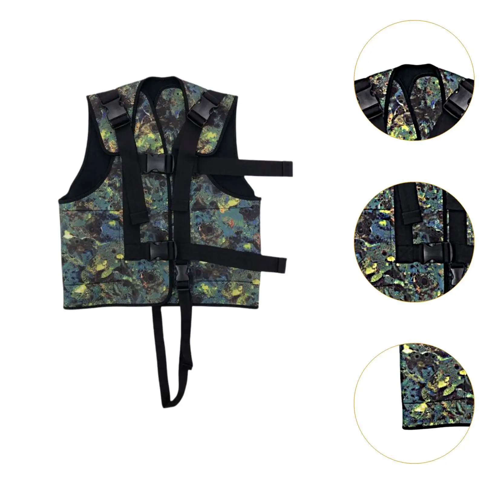 Жилет для дайвинга неопреновый удобный жилет с карманами 3 мм водных видов спорта