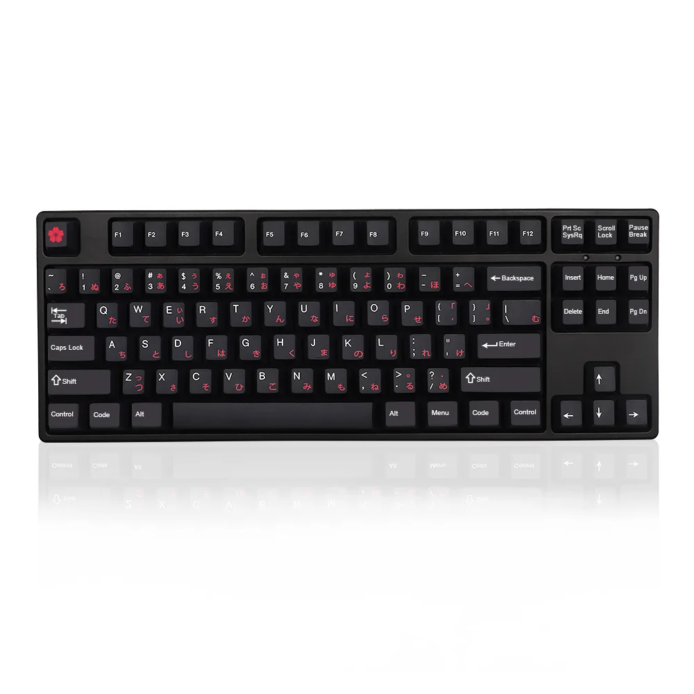135 клавиш Samurai Keycap Set PBT Cherry Profile Минималистичные черные колпачки для klawiszy