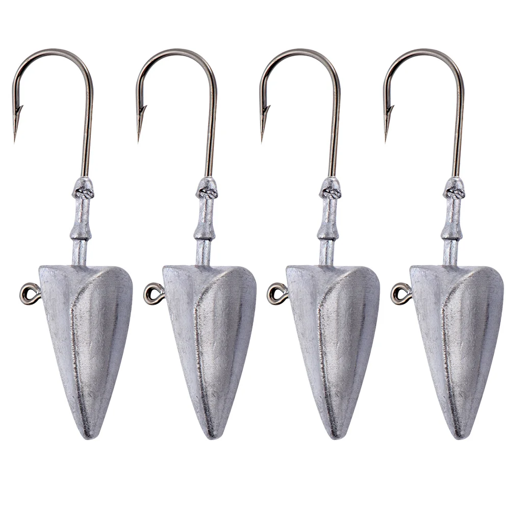 

Hooks Bait Jig Head Hard Gear Sturdy Lure Bass Saltwater Heads Outdoor Tackle Kit Freshwater Worm Circle Soft Clamp Hook Cast