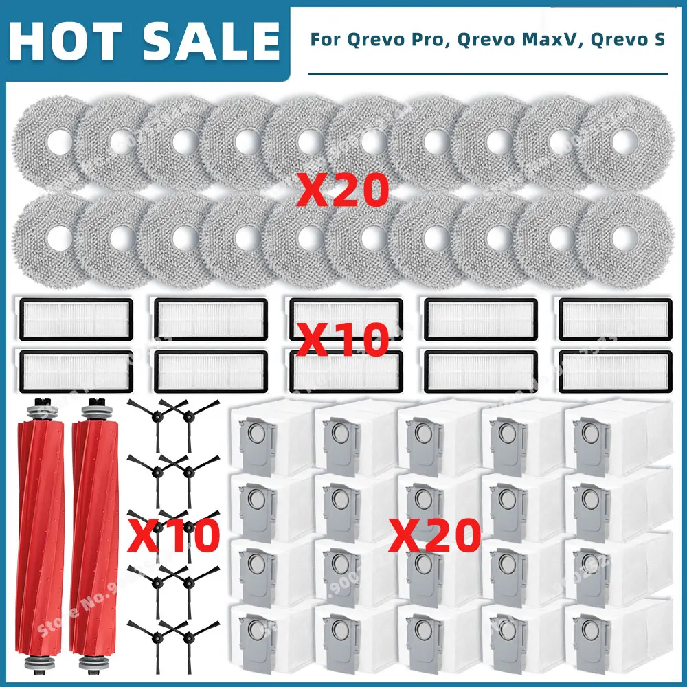 

Аксессуары для Roborock Qrevo Pro / Qrevo MaxV / Qrevo S / Qrevo Plus