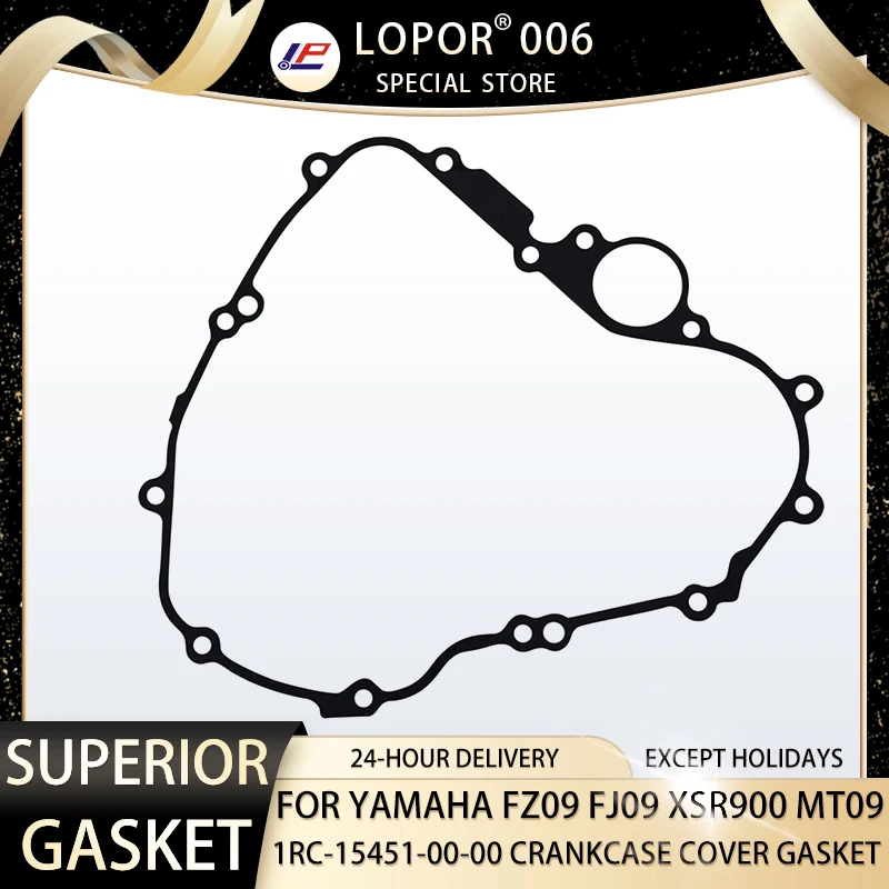 

LOPOR Motorcycle Engine Cranks Rods Crankcases Gasket For YAMAHA FZ09 FJ09 XSR900 MT09 1RC-15451-00-00