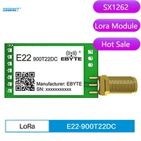 sx1262 lora wireless serial port module 868mhz 915mhz 22dbm cdsenet e22 900t22dc long range rf transceiver transmitter receiver