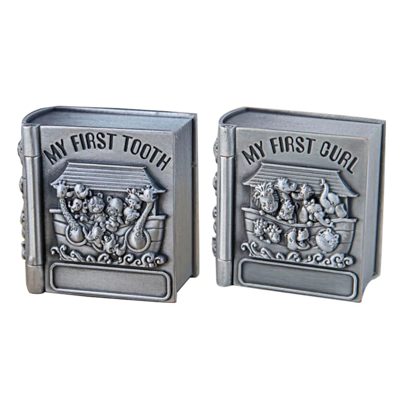 

Creative Baby First Curl and Tooth Keepsake Box Book Shape Home Collection Case