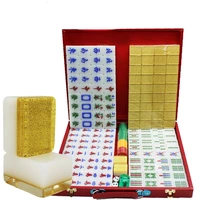 adult portable luxury mahjong full size minimalist mahjong crystal family table games games travel tabuleiro xadrez board games