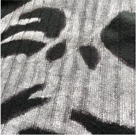 Женский свитер с высоким воротником теплый пуловер длинным рукавом и портретом в