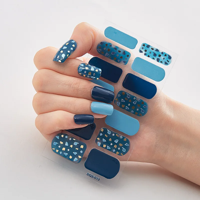 

Star Blue Nail Sticker High Quality Nail Polish Stickers for Women Girls Self Adhesive 3D Decor Stickers for Nail Charms