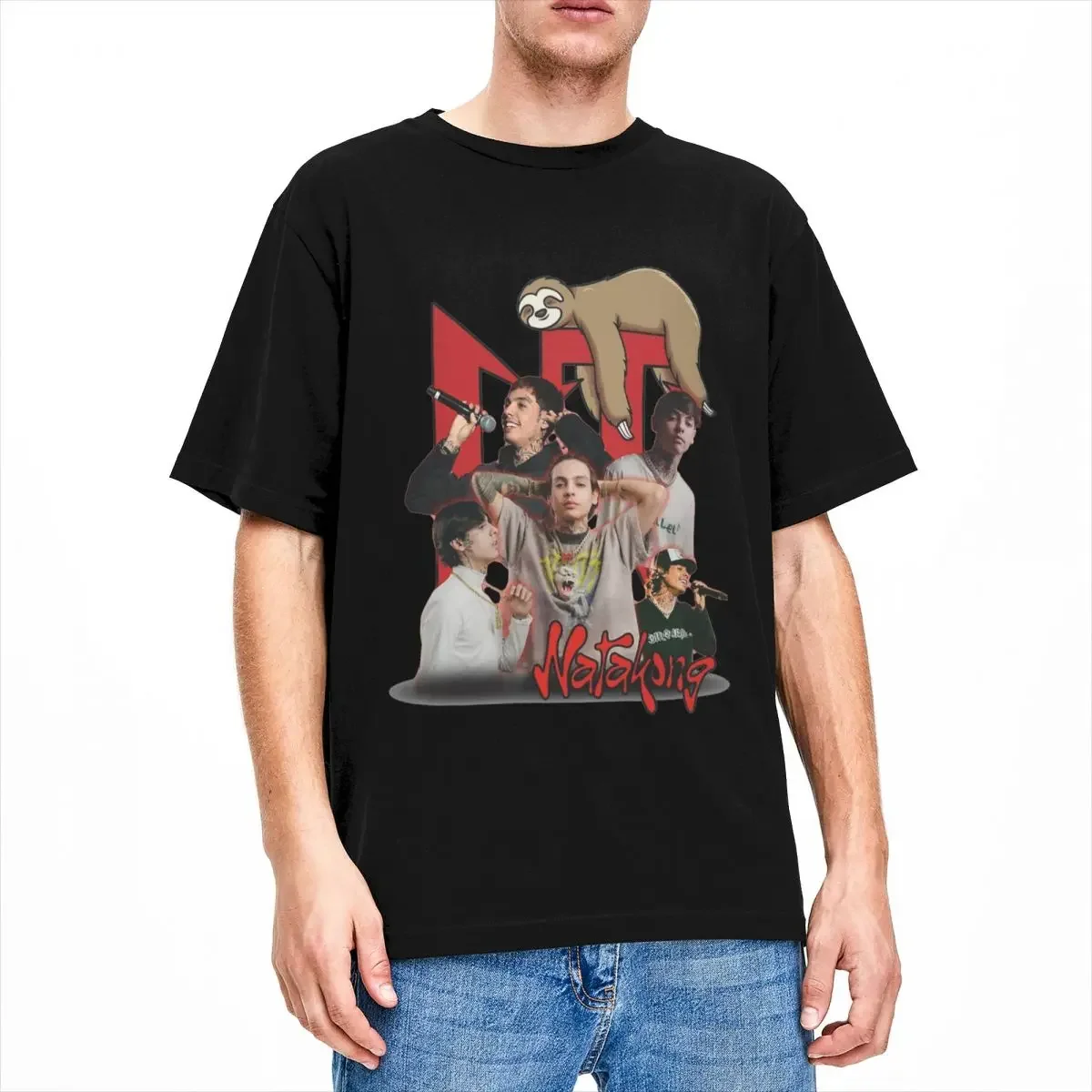 Natanael Cano CT футболка для пляжа Nata kong Y2K забавные футболки 100% хлопок новинка мужчин с