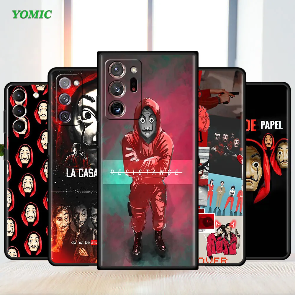 

Shockproof Case for Samsung Galaxy S20 Fe S21 S22 Ultra Note 20 10 Phone Coque S10 S9 Plus Spain TV Money Heist House Paper La
