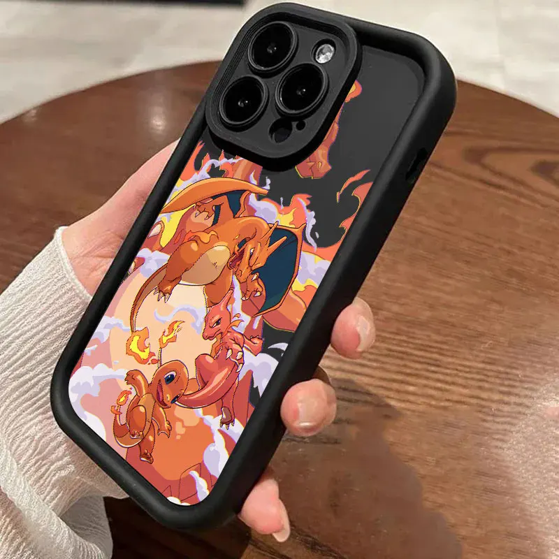 Pokemon Eevee Gengar Cartoon Phone Case For iPhone 11 12 13 14 15 16 Pro Max XS Plus Soft Protective Cover