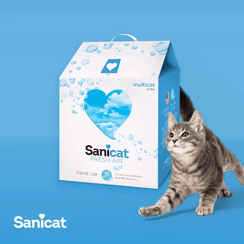 Air Multicat Clumping Cat Litter with Oxify, 21 lb. Box