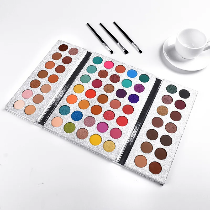 

63 color eye shadow does not take off makeup, gloss, matte, pearl, folding, eye shadow, makeup