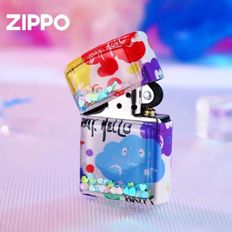 Зажигалка Zippo с героями мультфильмов милая красочная ветрозащитная Коллекция в