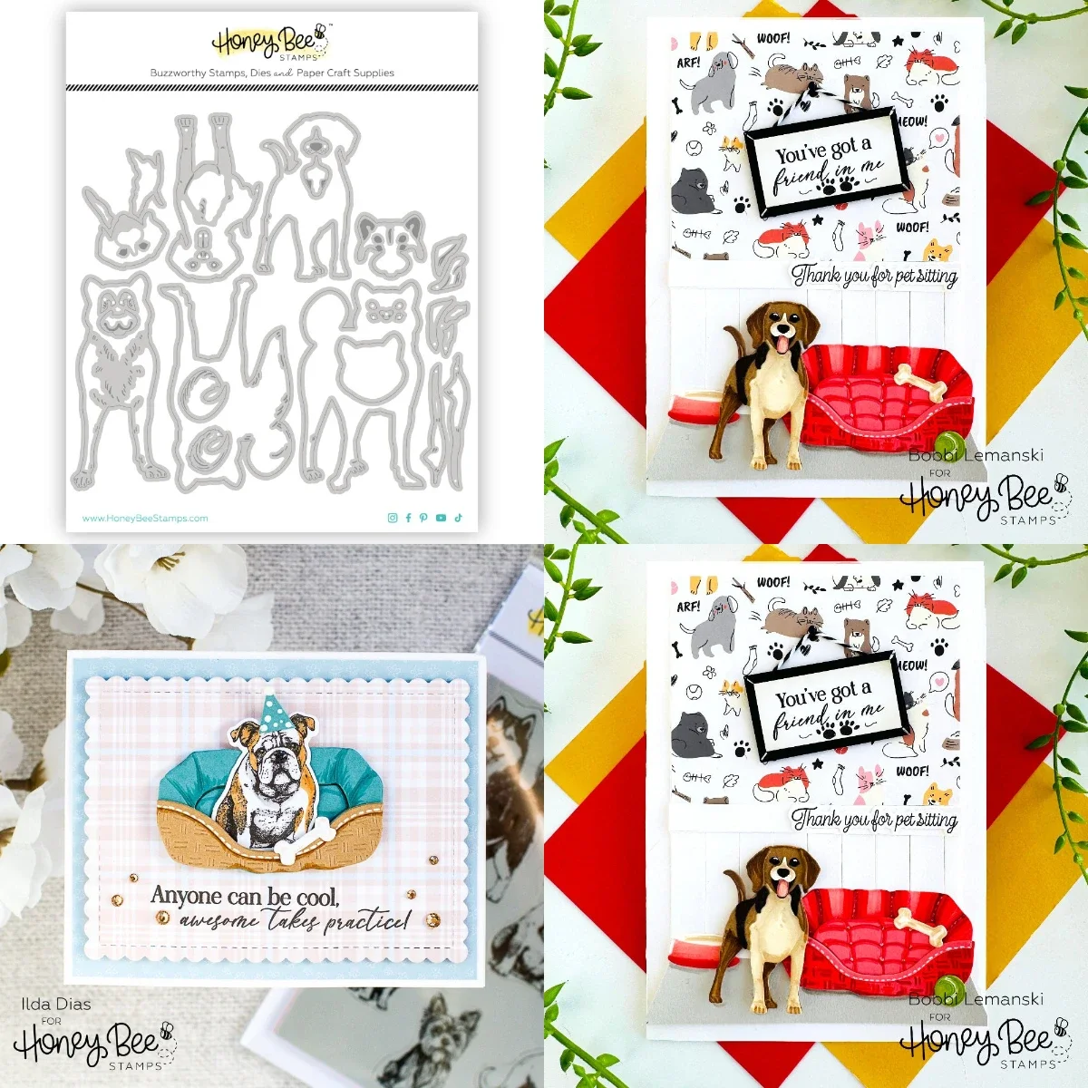 Металлические штампы для скрапбукинга Medium Dogs