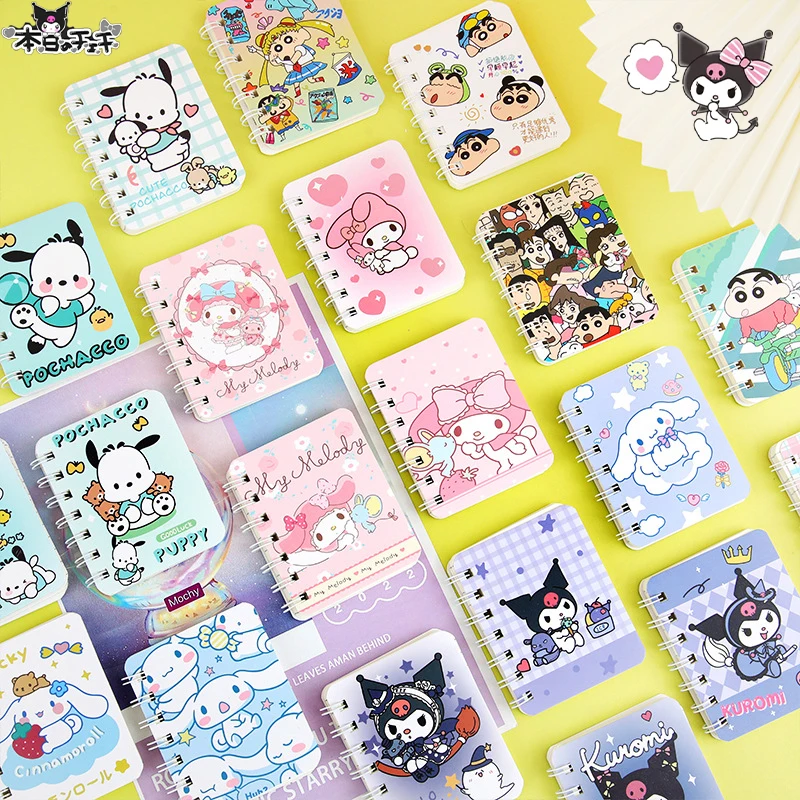 

1 шт. Sanrio блокнот Kuromi Cinnamoroll My Melody Kawaii аниме милая ученическая книга для письма учитель блокнот Игрушки для девочек