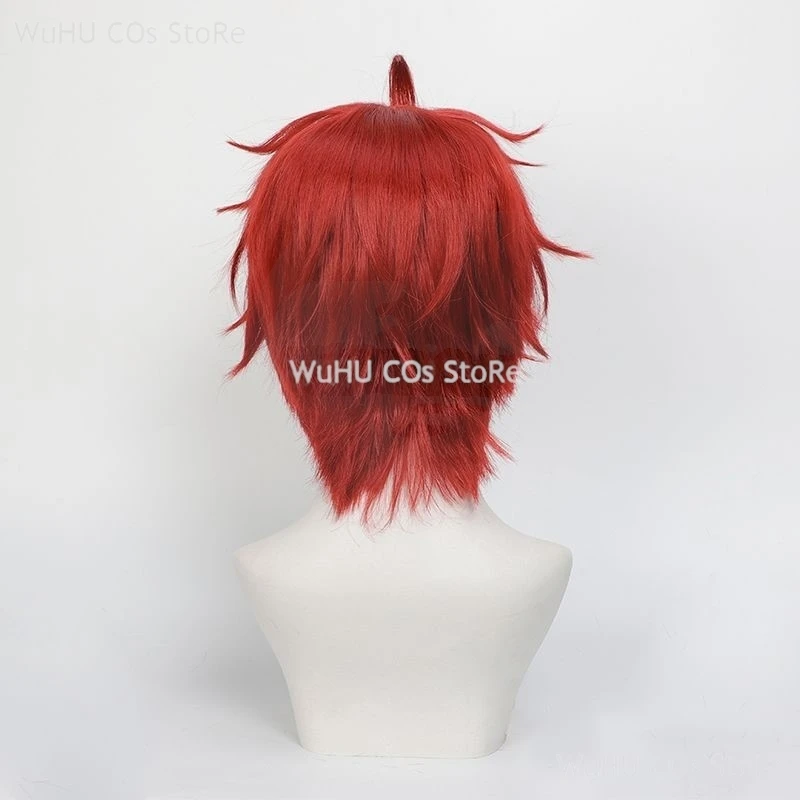 Аниме Dandadan Cos Jin Enjoji Косплей Парик Jiji Красный Короткий Аксессуар Для Волос Momo Ayase