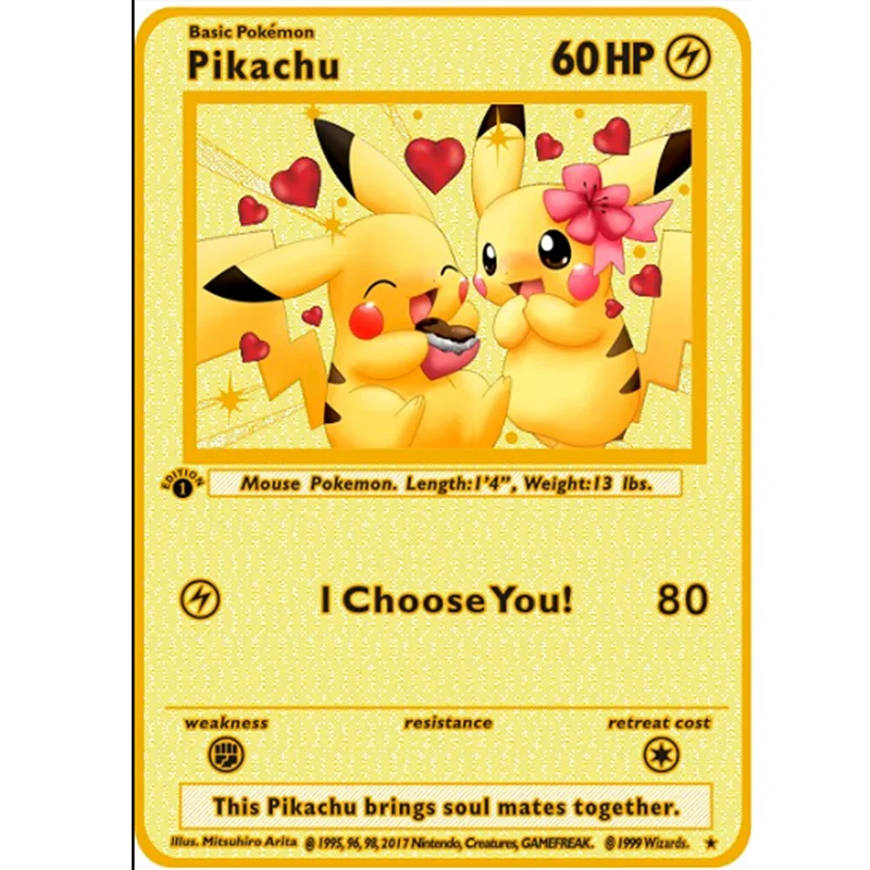 

New Pokemon Metal Cards, Anime Cartoon Game Battle Cards, Pikachu, HP Vmax Collection Childhood Toys, Birthday Gifts KA