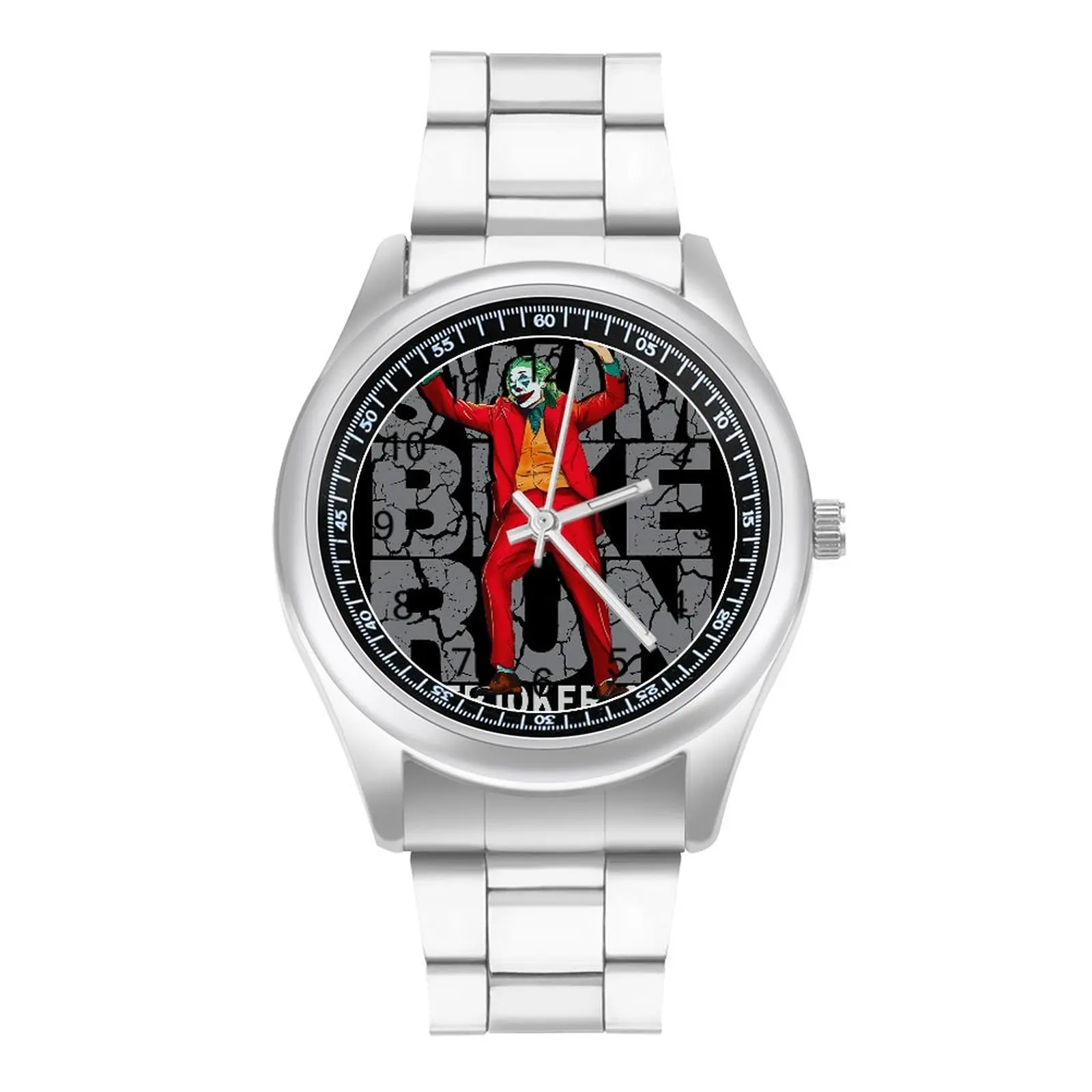 

Clown Quartz Watch Swim Bike Run Clown Outdoor Classy Wrist Watch Steel Design Cheap Teens Wristwatch