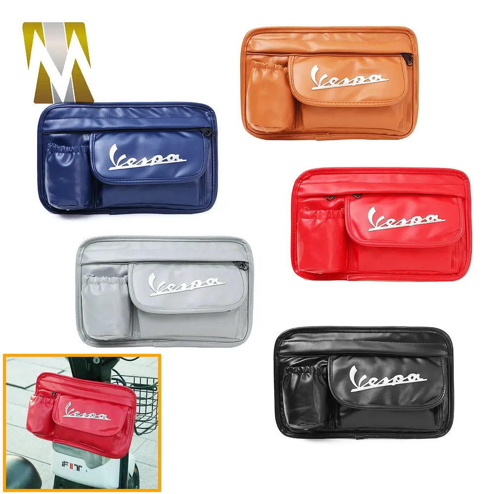 

Мотоцикл VESPA кожаные водонепроницаемые сумки для скутеров GTS GTV Sprint Primavera, передняя сумка для хранения, седло, перчатки, сумки, аксессуары