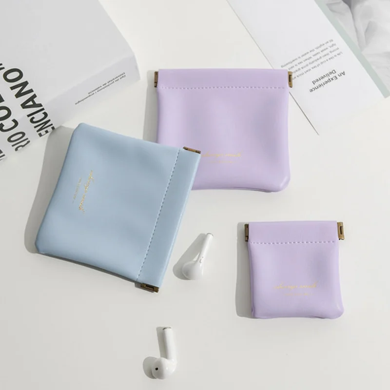 Косметичка из искусственной кожи Airpods Pro чехол для женщин простая Сумочка с