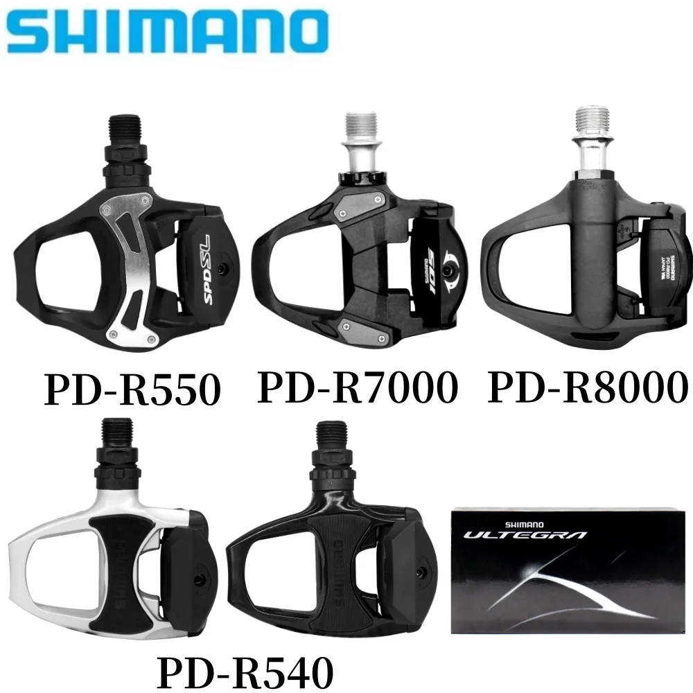 SHIMANO PD R540 R550 R7000 R8000 Педаль для шоссейного велосипеда Карбоновые