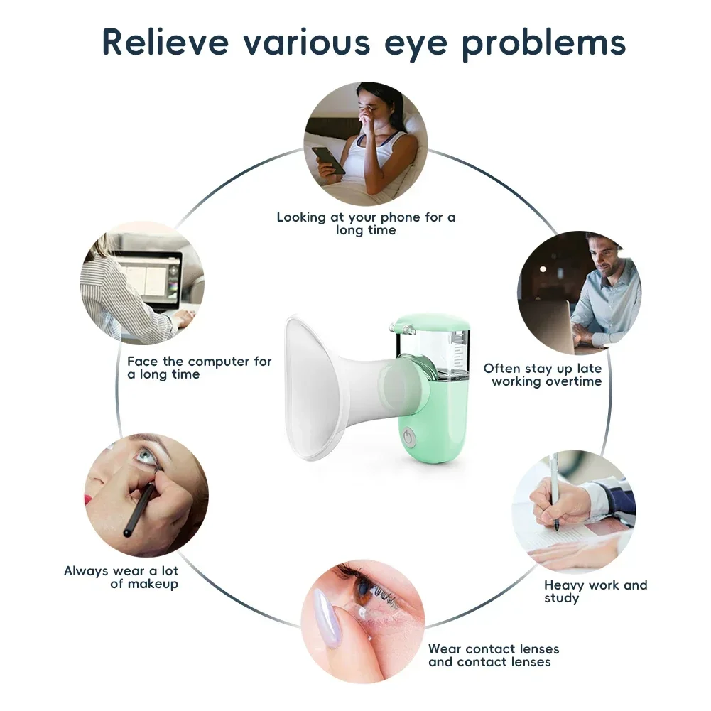 Увлажняющий нано-спрей для глаз сухие очки и привязка снятия усталости