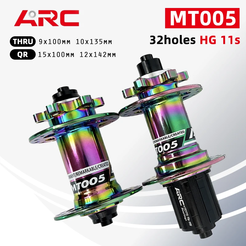 

ARC MT005 Mtb Bicycle Hubs Sealed Bearing Bike Cubes HG Freehub for Shimano 8 9 10 11 Speed 32 Holes Qr Thru Set Disc Brake Hub
