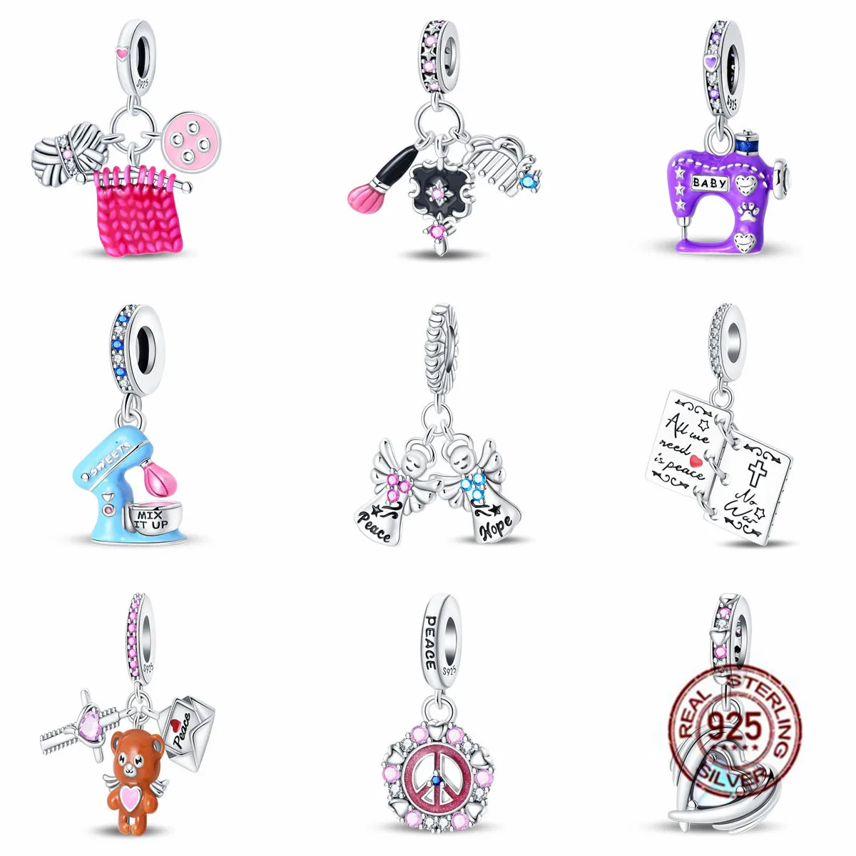 Совместимый Браслет Из Стерлингового Серебра 925 Пробы Pandora Подвески-будильник