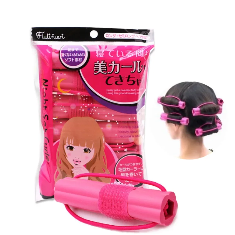 6 шт. самоклеящиеся щипцы для завивки мягкая губка парикмахерские бигуди