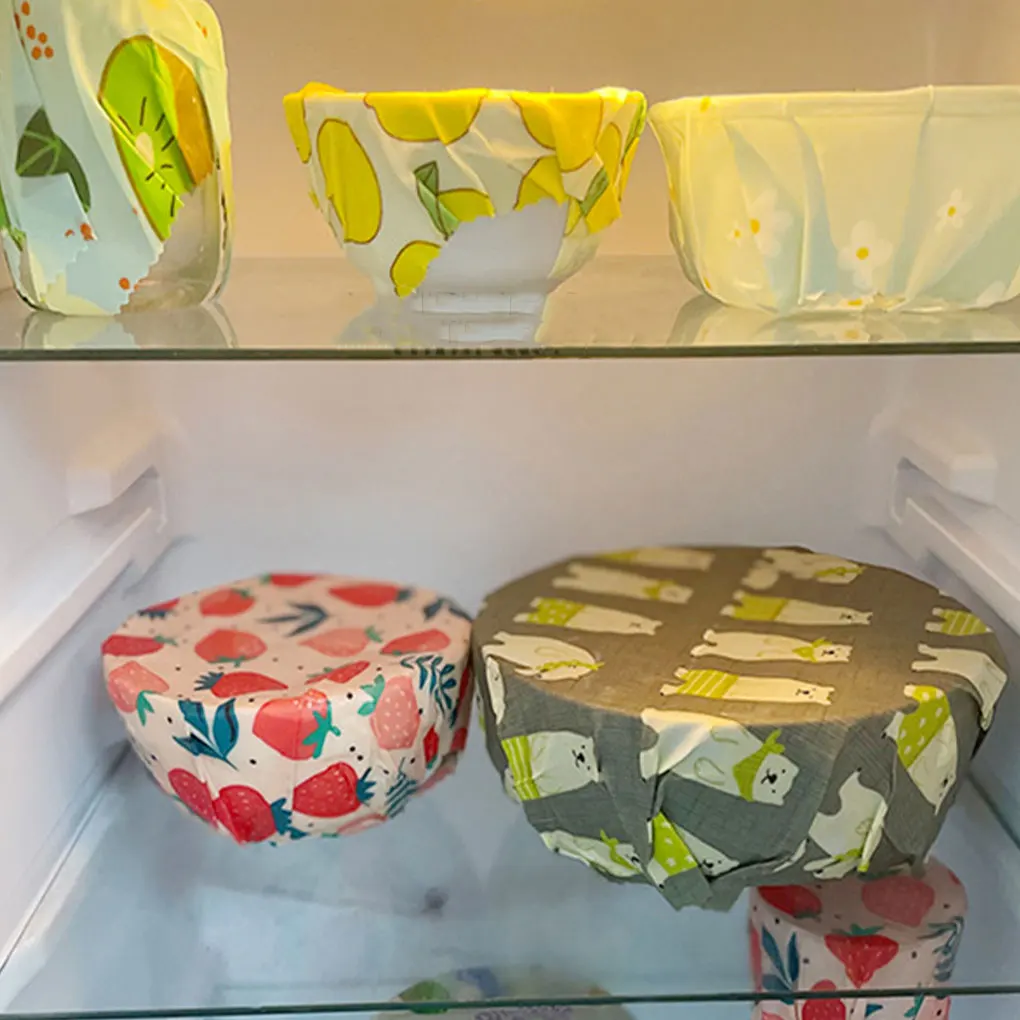 

6 шт., бумажные салфетки для приготовления пищи из пчелиного воска