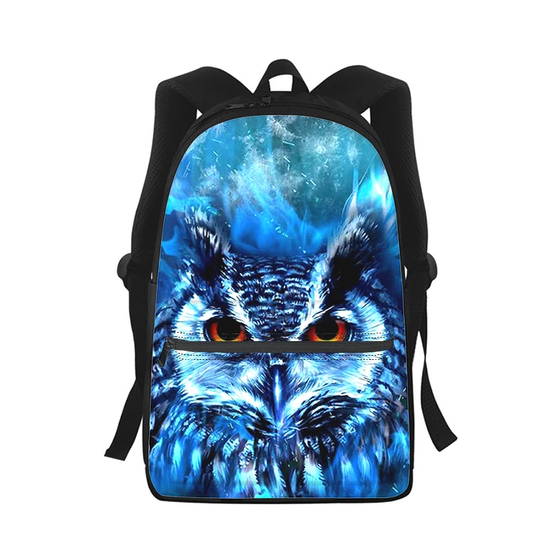 animal owls Men Women Backpack 3D Print Fashion Student School Bag Laptop Backpack Kids Travel Shoulder Bag