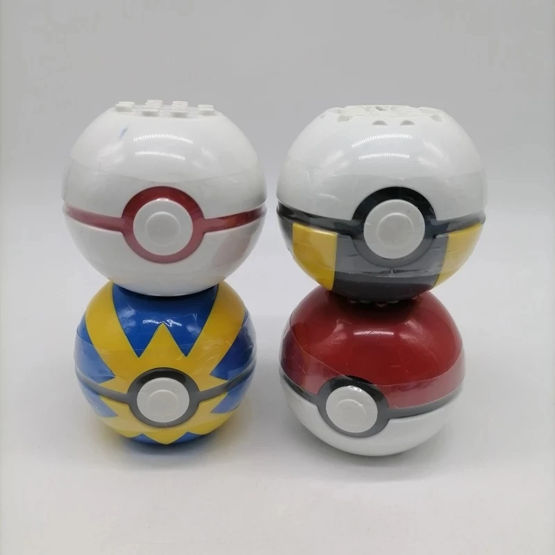 

Pokemon Anime Figure Diy Assembled Building Blocks Dolls DITTO Bulbasaur Pikachu Pokeball Toys for Kids Gifts