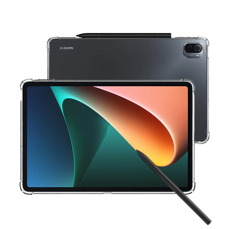 

Чехол для Xiaomi pad5 Mi Pad 5 Pro 2021, чехлы для планшета, Защитные Мягкие подушки безопасности из ТПУ, противоударный чехол для Xiaomi Mi Pad 2/3/4/4 Plus